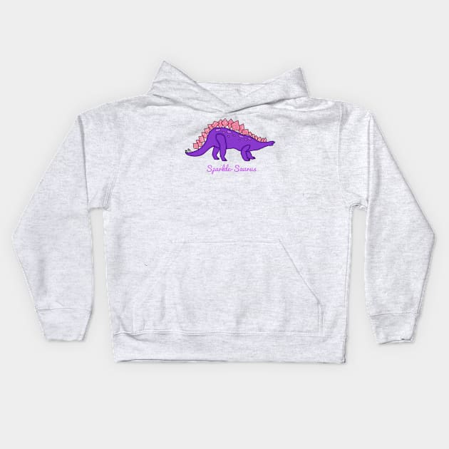 Sparkle-Saurus Kids Hoodie by Geometrico22